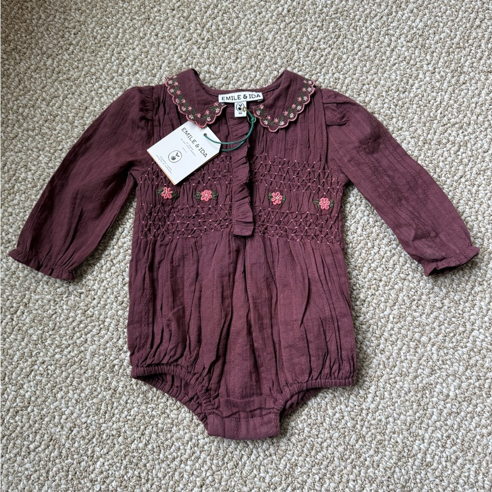 Emile et Ida Purple Kids Romper